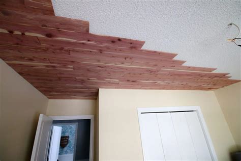 How to install a tongue & groove cedar plank ceiling