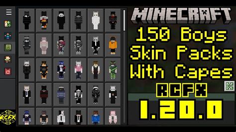 150 Boys Skin Packs With Capes For Minecraft 1.20.0 (Mobile and PC ...