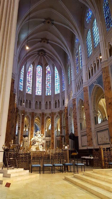 Interior, Chartres Cathedral, following renovation, Summer 2016 ...