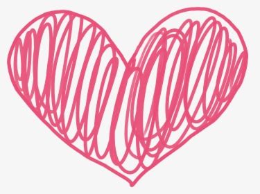 Transparent Heart Doodle Png - Scribble Heart Transparent Background ...