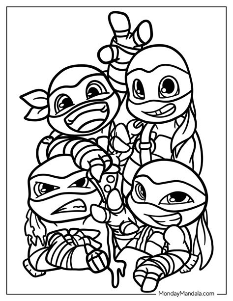 30 Ninja Turtles Coloring Pages (Free PDF Printables)