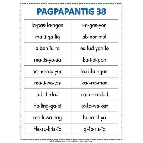 Abakada Aeiou Hakbang Sa Pagbasa At Pagpapantig Ng Mga Salita ...