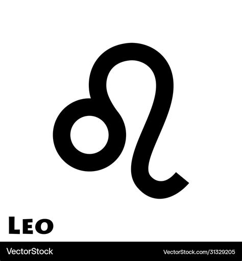 Logo zodiac sign leo Royalty Free Vector Image