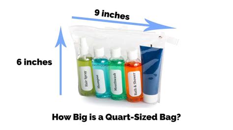 How Big is a Quart-Sized Bag? It's 6 by 9 Inches