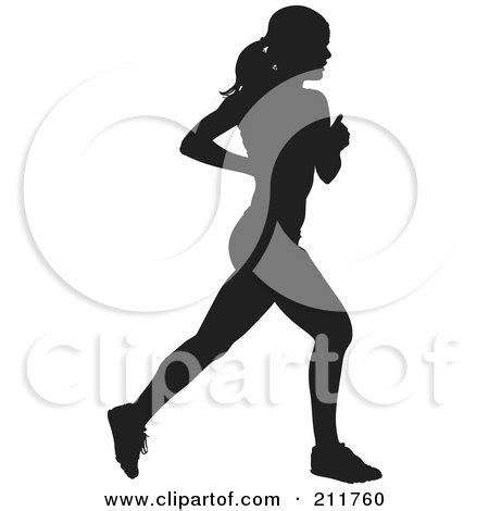 female athlete silhouette clipart - Clipground