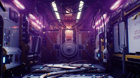 ArtStation - Sci-fi Spaceship Interior