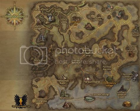 Aion Zone Maps ~ Impetusium - Thulf's Aion Blog