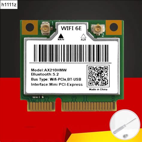 New Wifi 6e Ax210hmw Mini Pcie Wifi Card For Intel Ax210 5374mbps ...