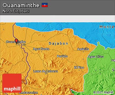 Free Political 3D Map of Ouanaminthe