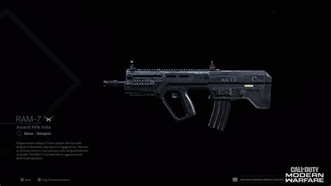 Modern Warfare® Weapon Detail: RAM-7