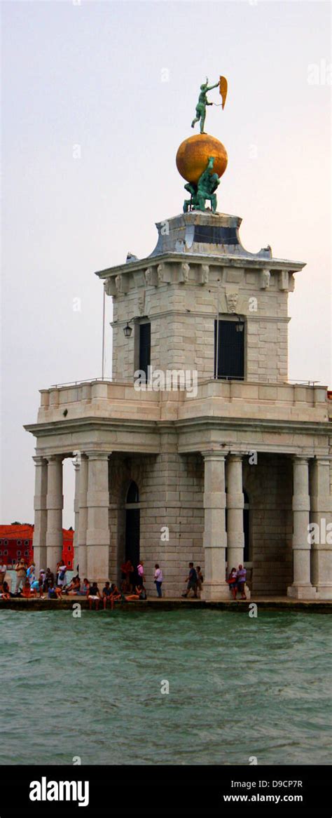 Triangular shaped Punta della Dogana, (the former customs house of the ...