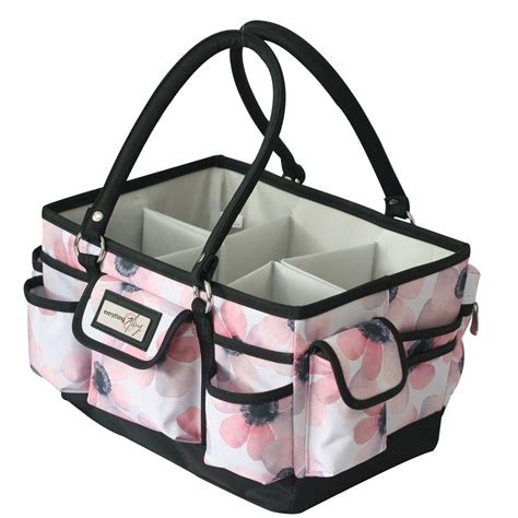 Everything Mary Craft Organizer Tote, White Flower - Walmart.com ...