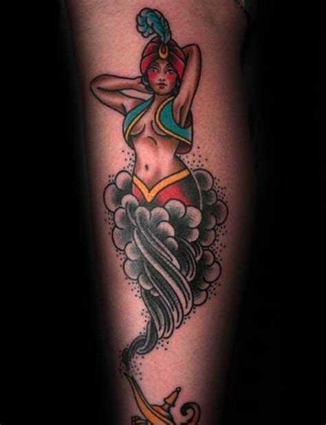 30 Magic Genie Lamp Tattoo Designs for Men