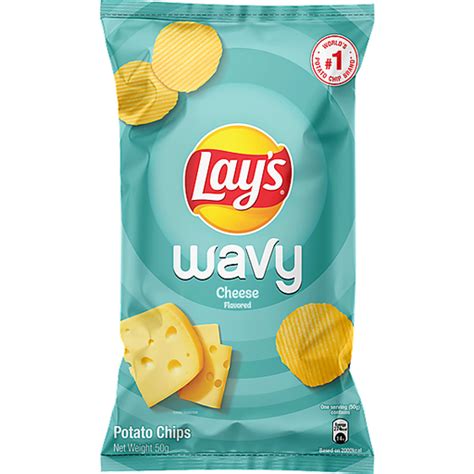 Lays Wavy Chip Cheese | 50g | Chips | Walter Mart