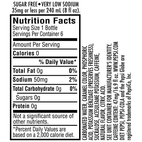 30 Can Of Pepsi Nutrition Label - Labels Design Ideas 2020