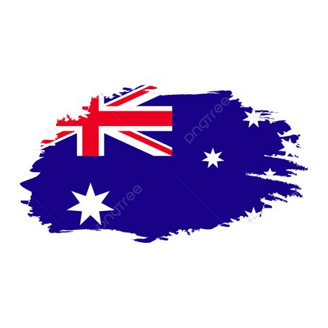 Australia National Flag Design Vector Image With Transparent Background ...