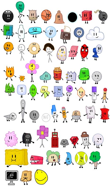 BFDI Contestants Pixels by JanethePegasus on DeviantArt