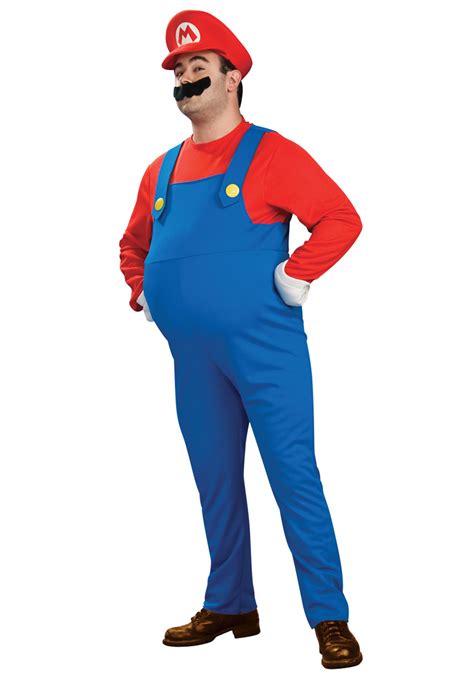 Super Mario Deluxe Plus Size Costume - Plus Size Super Mario Bros Costumes