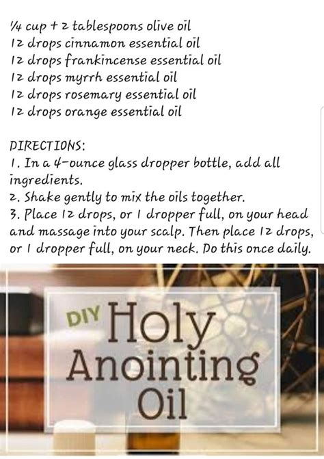 Anointing Oil for Spiritual Blessings