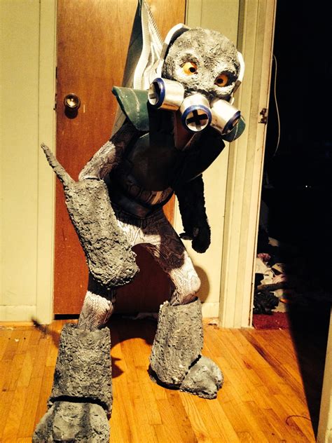 My son won "Scariest Costume" as a grunt : r/halo