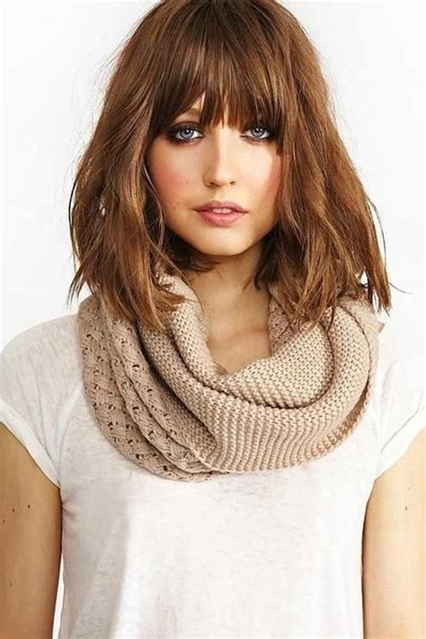 2024 Popular Medium Length Bob Hairstyles with Bangs