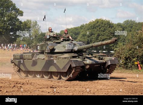 A British Chieftain tank on display at the 2011 War & Peace Show at Hop ...