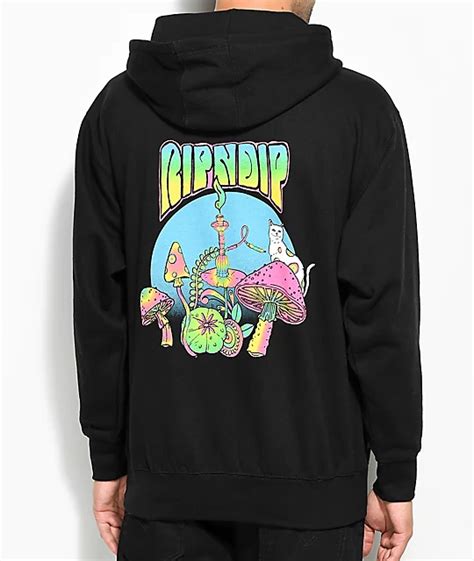 RIPNDIP Psychedelic Black Hoodie | Zumiez