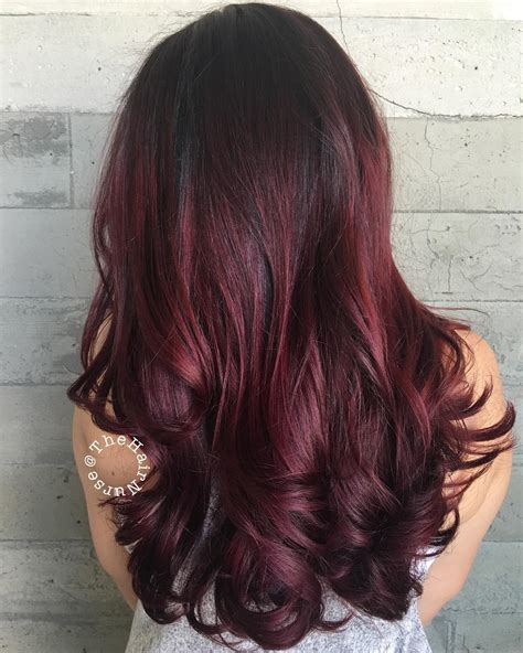 50 Shades of Burgundy Hair: Dark Burgundy, Maroon, Burgundy with Red ...