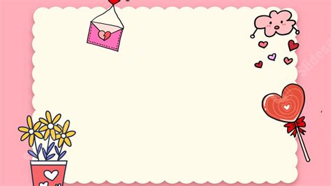 Pink Festival Beautiful Heart Love Envelope Love Lollipop Love ...