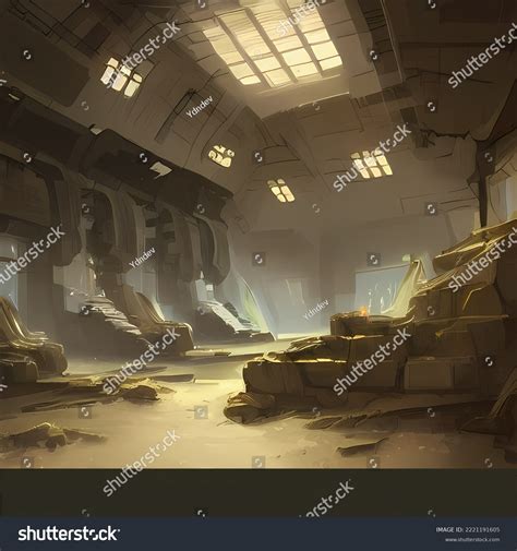 Sci Fi Room Concept Art Idea Stock Illustration 2221191605 | Shutterstock