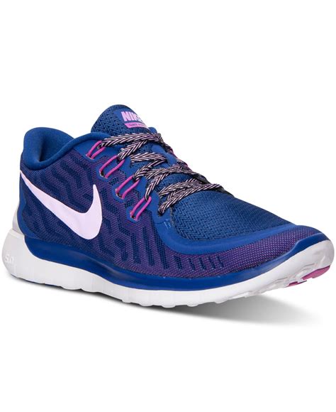 Lyst - Nike Women's Free 5.0 Running Sneakers From Finish Line in Blue