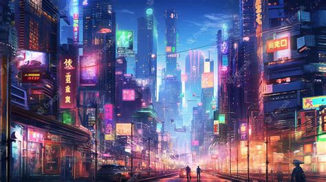 Premium AI Image | Cyberpunk city digital art illustration