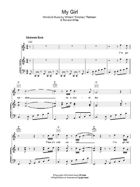 My Girl | Sheet Music Direct