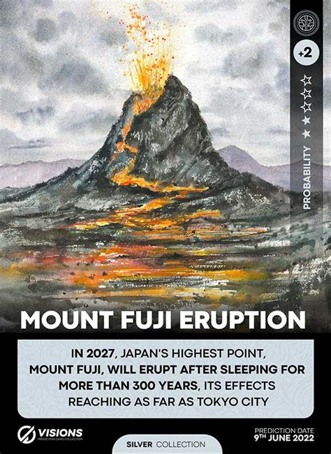 Mount Fuji Eruption | Visions - Prediction Card Collection