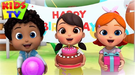 Happy Birthday Song | Kindergarten Nursery Rhymes & Songs for Babies ...