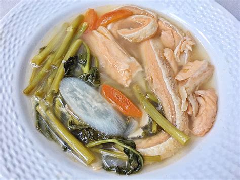 Sinigang na Salmon Belly - Filipino Food