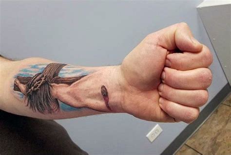 101 Beautiful Jesus Tattoos for Men | Jesus tattoo, Jesus hand tattoo ...