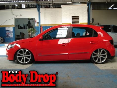 Gol g5 vermelho rebaixado - Car Body Drop - Desde 2011 No Ar