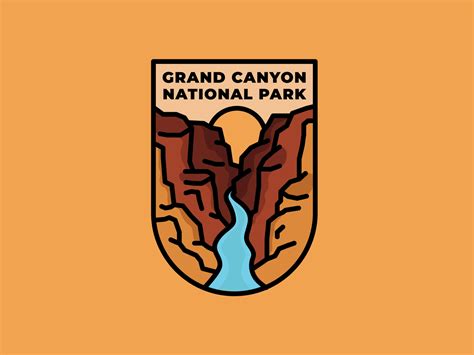 Grand Canyon National Park Emblem by Aaron Fox on Dribbble