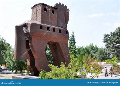 Replica Trojan Horse at Archaeological Site of Troy, Hisarlik ...