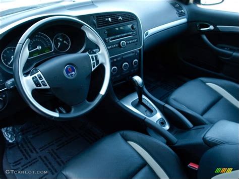 Black/Parchment Interior 2008 Saab 9-3 Aero SportCombi Wagon Photo ...