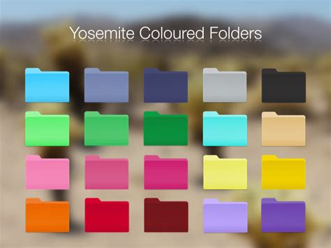 14 Mac Colored Folder Icons Images - Color Folder Icons, Color Folder ...