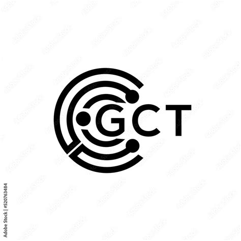 GCT letter technology initial creative logo design template vector ...