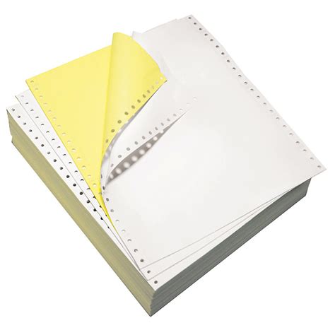 9 1/2" x 11" 15# Blank Regular Perforation, 2-Part Carbonless ...