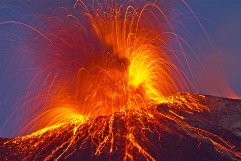 Lightning Storm + Volcanic Eruption • Earth.com