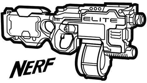 Pin di Nerf Coloring Pages