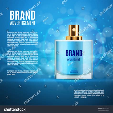 Perfume Ads Template Perfume Bottle On Stock Vector (Royalty Free ...