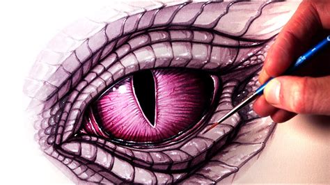 Painting a DRAGON EYE - Time Lapse - YouTube