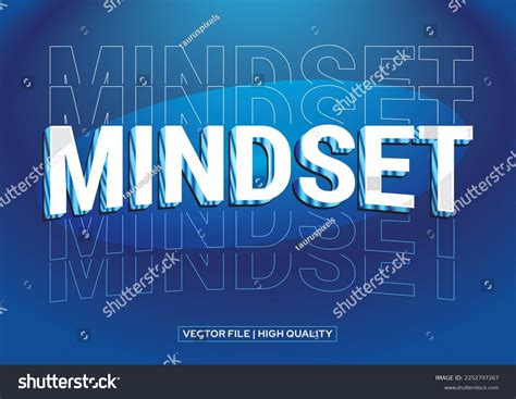 Mindset Typography Design Mindset Logo Design Stock Vector (Royalty ...