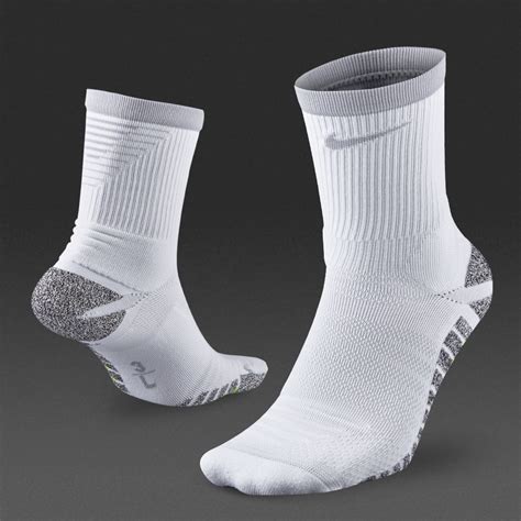 Nike Grip Strike Lightweight Crew Socks - Mens Clothing - White/Wolf ...